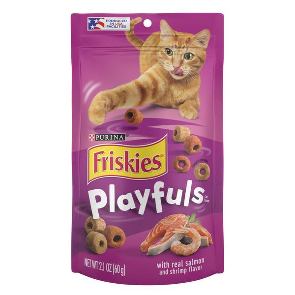 Purina Friskies Playfuls With Salmon and Shrimp Flavor Cat Treats - 2.1 oz