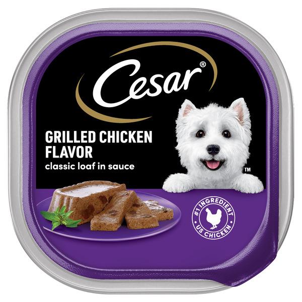 Cesar Loaf in Sauce Adult Wet Dog Food Grilled Chicken Flavor, 3.5 oz. Tray - 3.5 oz