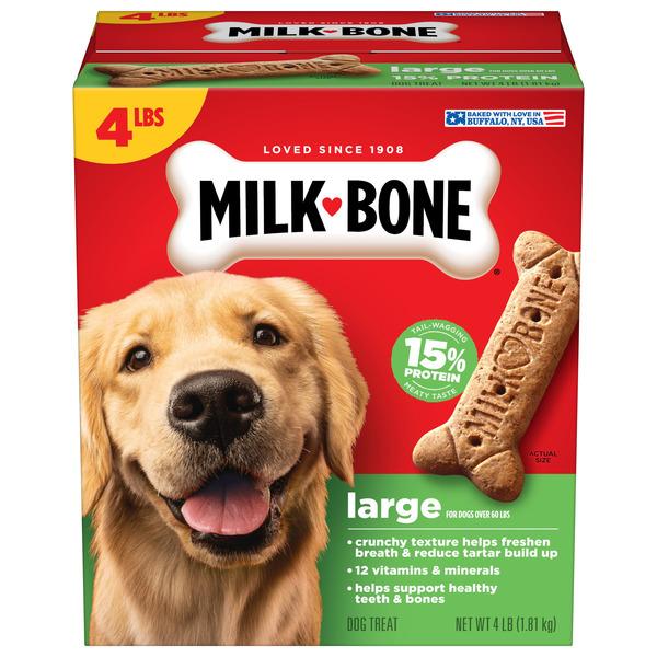 Milk-Bone Original Biscuits, Large Dog Treats - 4 lb