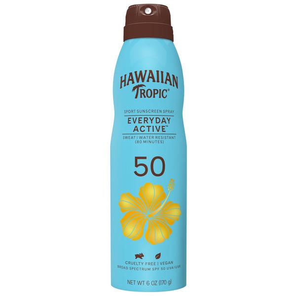 Hawaiian Tropic Island Sport Broad Spectrum Sunscreen Spray - 6 fl oz