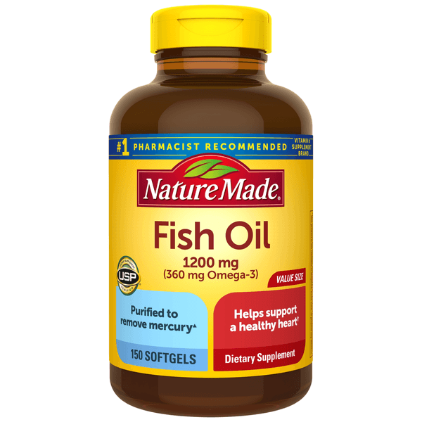 Nature Made Fish Oil 1200 mg Softgels - 150 ct