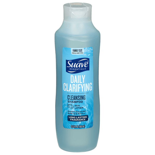 Suave Essentials Daily Clarifying Cleansing Shampoo Family Size - 22.5 fl oz