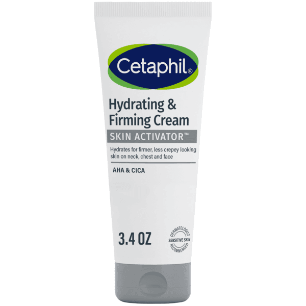 Cetaphil Skin Activator Hydrating & Firming Cream For Face, Neck & Chest 3.4 oz, Mandelic Acid (AHA) and Centella Asiatica (CICA) Cream, Hydrates and Firms Aging Skin, Anti-Aging Skin Care - 3.4 oz