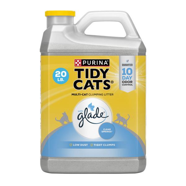 Purina Tidy Cats Clumping Multi Cat Litter, Glade Clear Springs - 20 lb