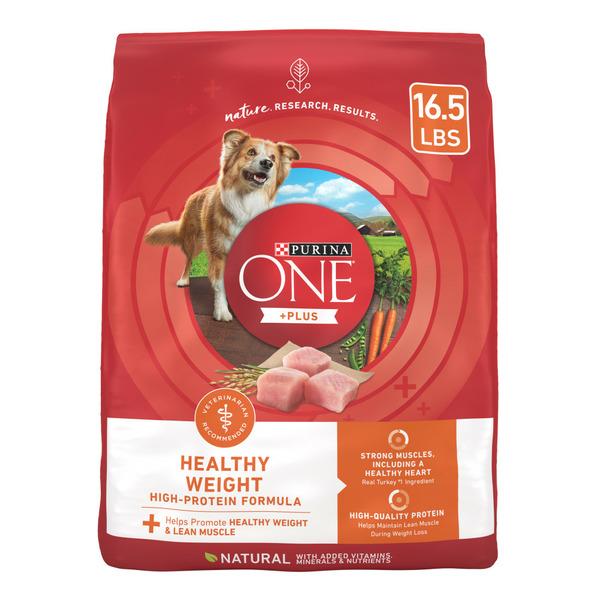 Purina ONE Plus Healthy Weight High-Protein Dog Food Dry Formula - 16.5 lb