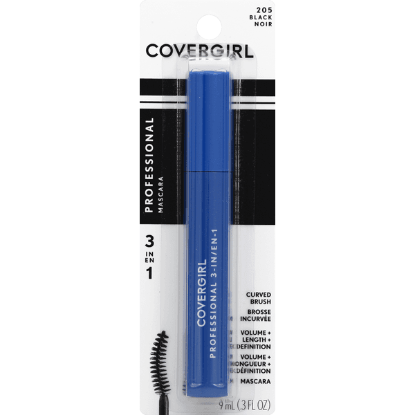 COVERGIRL Professional All in One Curved Brush Mascara, Black, Female Cosmetics - 9 ml