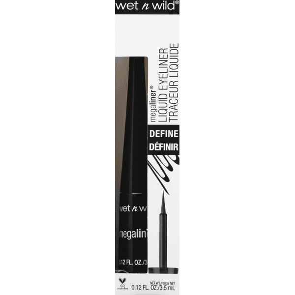 wet n wild Photo Focus Liquid Eyeliner, Define, Black 871A - 0.12 fl oz