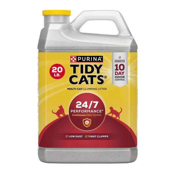 Purina Tidy Cats Clumping Cat Litter, 24/7 Performance Multi Cat Litter - 20 lb