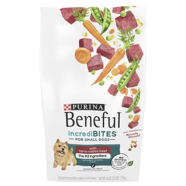 Purina Beneful IncrediBites With Farm-Raised Beef, Small Breed Dry Dog Food - 3.5 lb