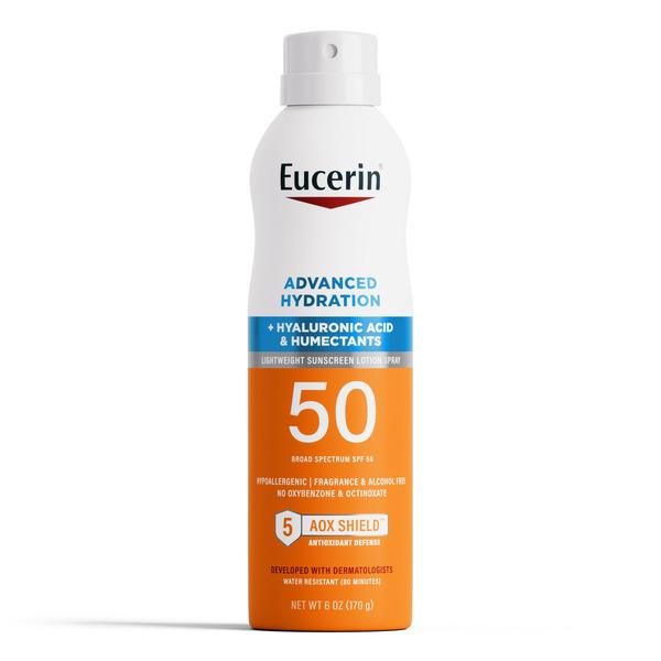 Eucerin Advanced Hydration SPF 50 Sunscreen Spray - 6 oz