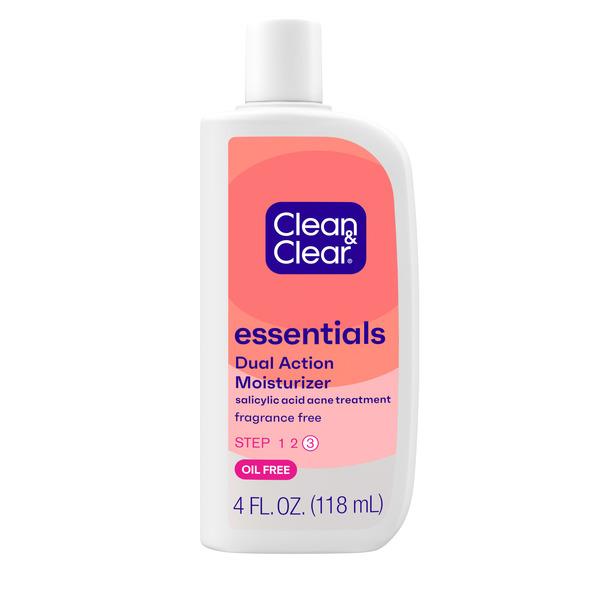 Clean & Clear Essentials Dual Action Acne Facial Moisturizer, 4 fl. oz - 4 fl oz