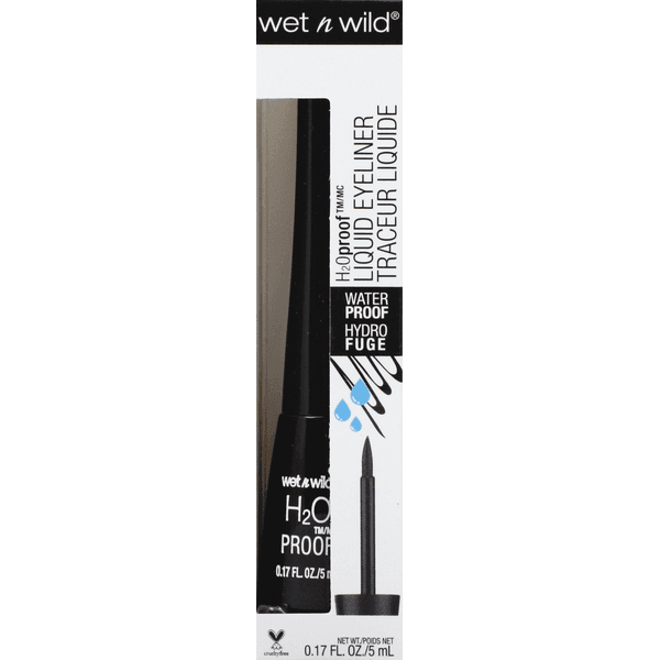 wet n wild Photo Focus Liquid Eyeliner, Waterproof, Black 879 - 0.17 fl oz
