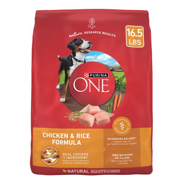 Purina ONE Chicken and Rice Formula Dry Dog Food - 16.5 lb