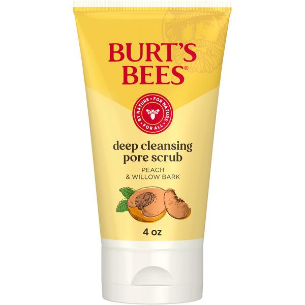Burt's Bees Deep Cleansing Pore Scrub with Peach and Willow Bark - 4 oz