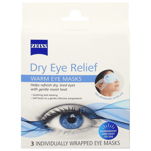 ZEISS Warm Eye Masks, Dry Eye Relief - 3 ea