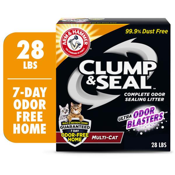 Arm & Hammer Clump & Seal Multi-Cat Complete Odor Sealing Cat Litter - 28 lb