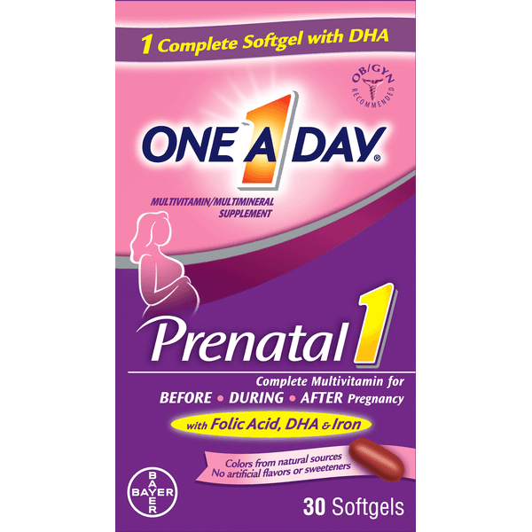 One A Day Multivitamin, Prenatal 1, Softgels - 30 ct