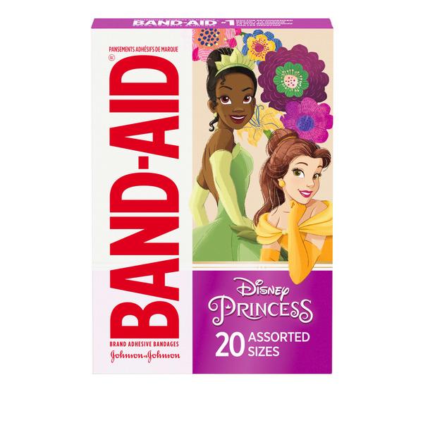 BAND-AID Bandages for Kids, Disney Princesses, Assorted, 20 ct - 20 ct