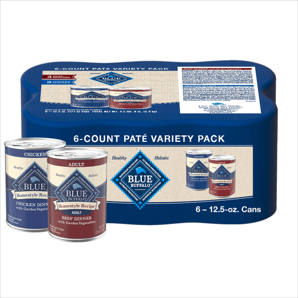 Blue Buffalo Homestyle Recipe Chicken & Beef Pate Wet Dog Food - 12.5 oz