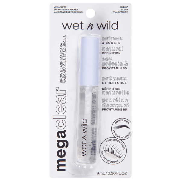 wet n wild Photo Focus Brow & Lash Mascara, Clear Transparent 114487 - 0.3 fl oz
