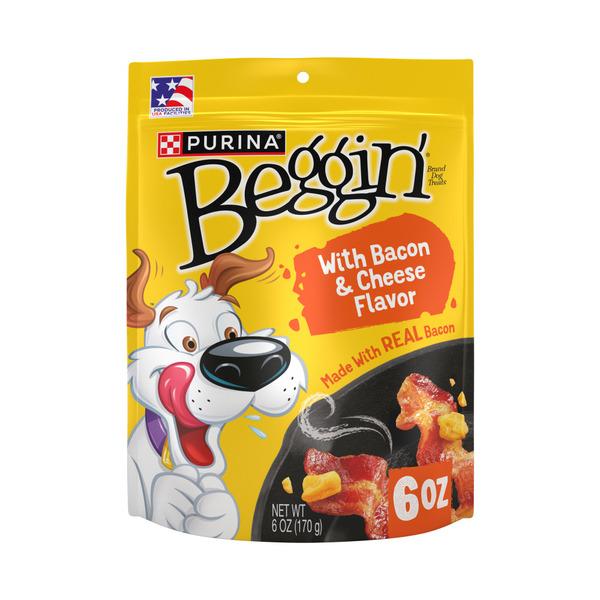 Purina Beggin' Strips With Real Meat Dog Training Treats With Bacon and Cheese Flavors - 6 oz