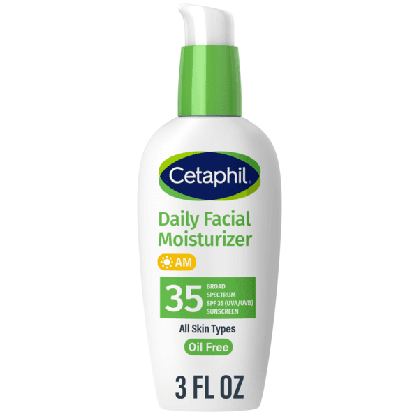 Cetaphil Daily Facial Moisturizer SPF 35, 3 Fl Oz, Gentle Facial Moisturizer for Dry or Oily Combination Sensitive Skin, Fragrance Free - 3 fl oz