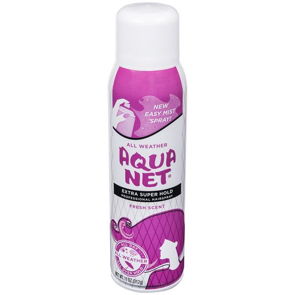 Aqua Net Extra Super Hold Hairspray, Fresh Scent, Aerosol - 11.0 oz