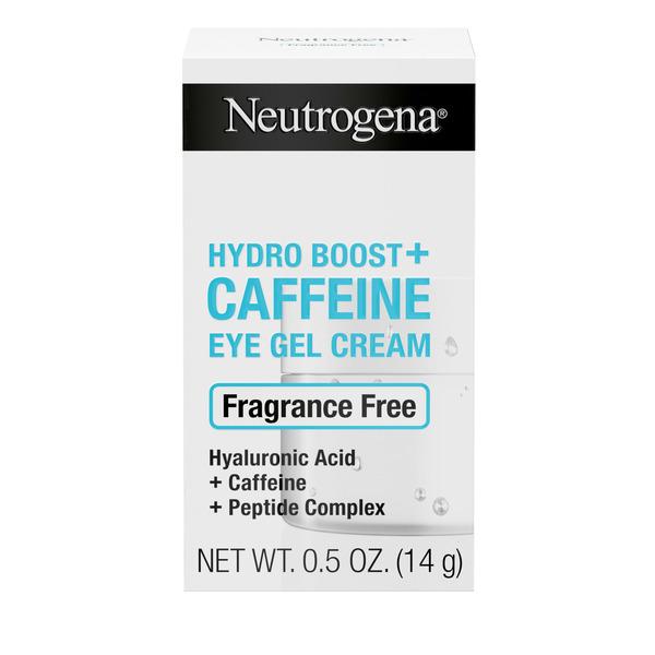 Neutrogena Hydro Boost+ Caffeine Eye Gel Cream, Unscented Skin Care, 0.5 oz - 1 fl oz
