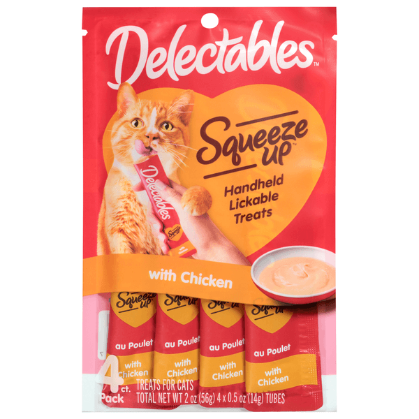 Delectables Squeeze Up Handheld Lickable Treats with Chicken - 0.5