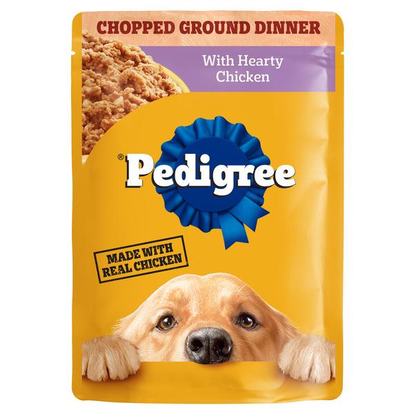 Pedigree Chopped Ground Dinner With Hearty Chicken Dog Food - 3.5 oz