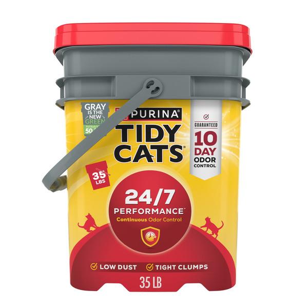 Purina Tidy Cats Clumping Cat Litter, 24/7 Performance Multi Cat Litter - 35 lb