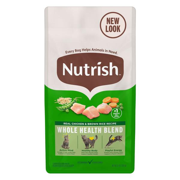 Rachael Ray Nutrish Real Chicken & Brown Rice Recipe Whole Health Blend Dry Cat Food - 3 lb