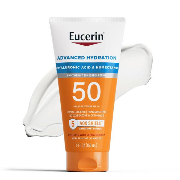 Eucerin Advanced Hydration Lightweight Sunscreen Lotion SPF 50 - 5 fl oz