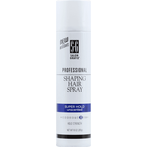 Salon Grafix Professional Shaping Hair Spray, Super Hold, Unscented - 10 fl oz