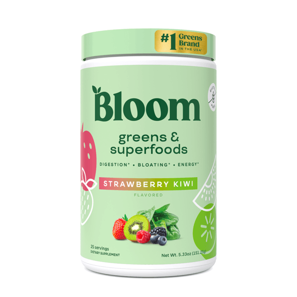 Bloom Nutrition Greens & Superfoods, Strawberry Kiwi - 5.33 oz