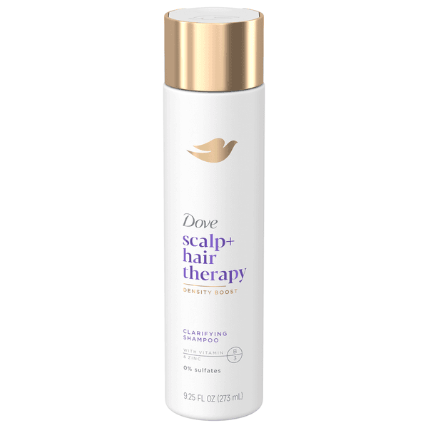Dove Shampoo, with Vitamin B3 & Zinc, Scalp + Hair Therapy, Clarifying, Density Boost - 9.25