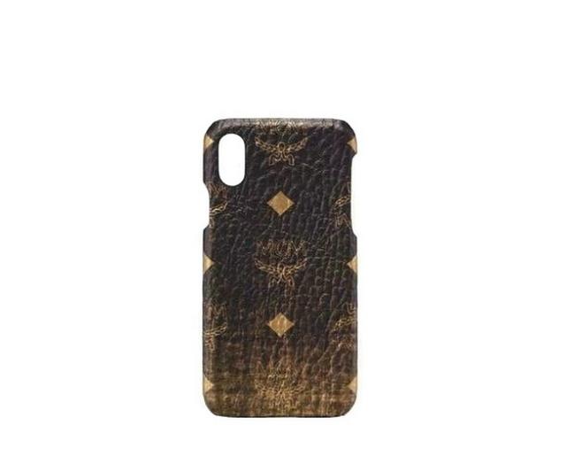 MCM Unisex Gold Gradation Visetos IPhone X Cell Phone Case
