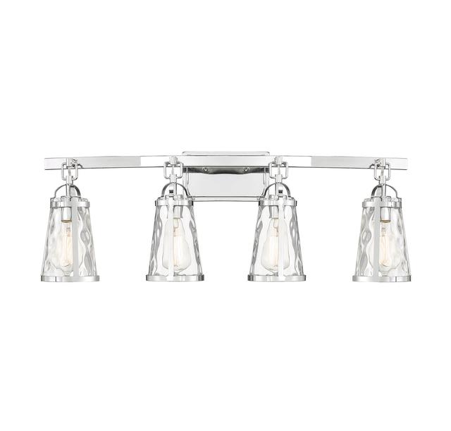 Savoy House Albany 4-Light Bathroom Vanity Light in Polished Chrome - 8-560-4-11