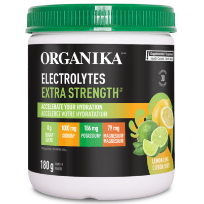 Organika Electrolyte Extra Strength Powder Lemon Lime
