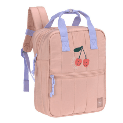 Lassig 4kids Mini Square Backpack Little Gang Cherry Peach