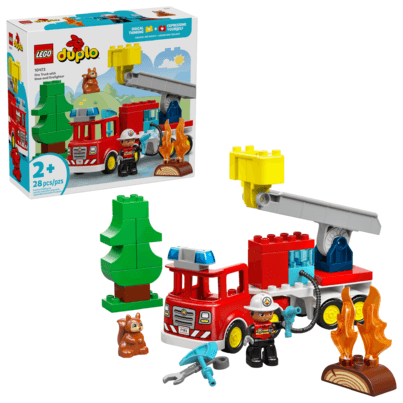 LEGO DUPLO Town Fire Truck with Hose and Firefighter