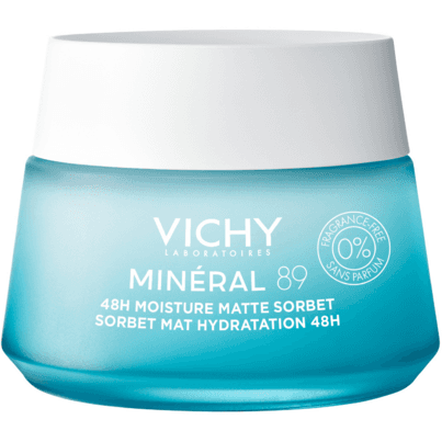 Vichy Mineral 89 48H Moisture Matte Sorbet Fragrance Free Gel
