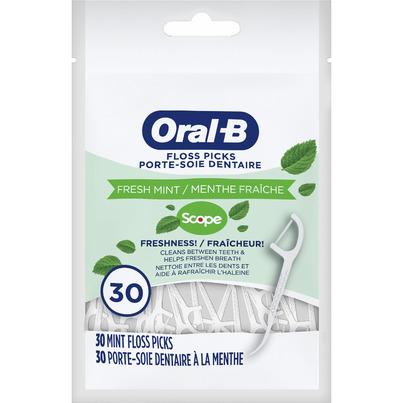 Oral-B Burst of Scope Dental Floss Picks Fresh Mint