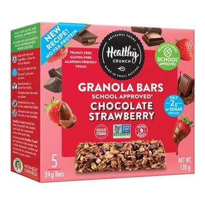 Healthy Crunch School Approved Granola Bar Chocolate Strawberry