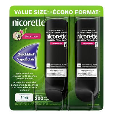 Nicorette QuickMist Spray Berry Duo Pack 1mg