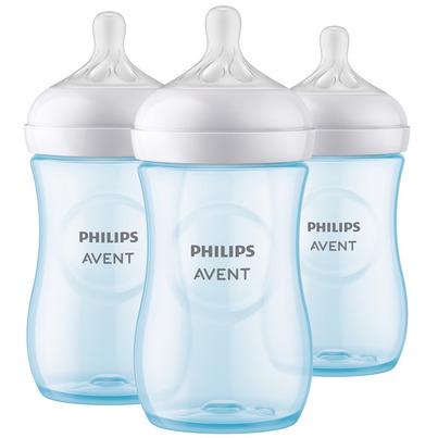 Philips AVENT Natural Baby Bottle Pack With Natural Response Nipple Blue