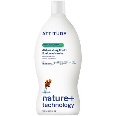 ATTITUDE Nature+ Dishwashing Liquid Green Apple & Basil