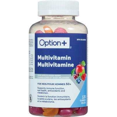 Option+ Multivitamin for Men 50+ Gummies