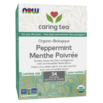 NOW Caring Tea Organic Peppermint Tea