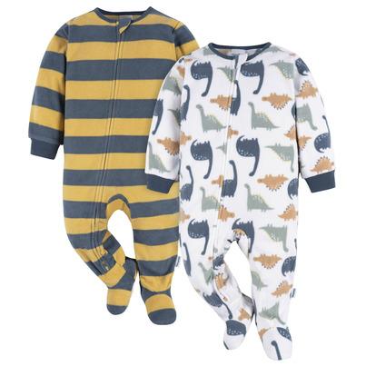 Gerber Childrenswear Footed Blanket Sleepers Dinos
